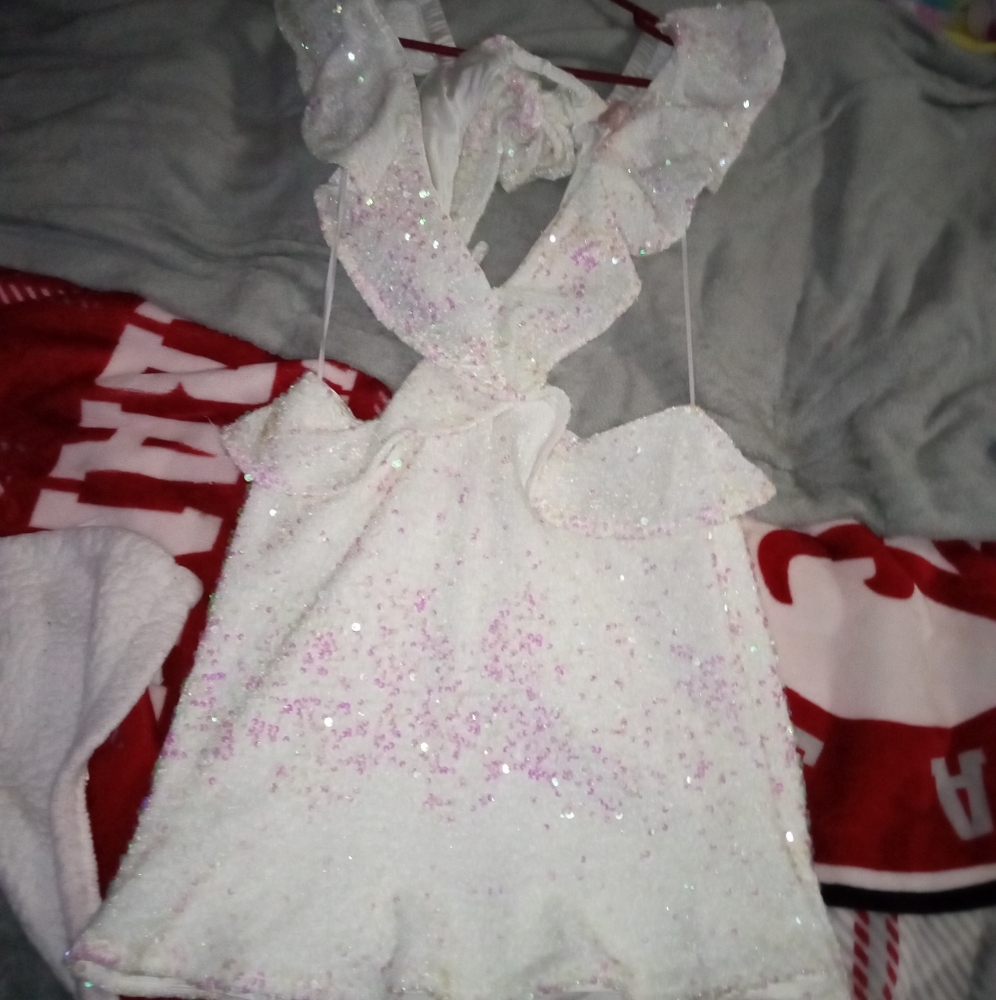 Show me your MUMU CUTOUT WINTER WONDERLAND DRESS